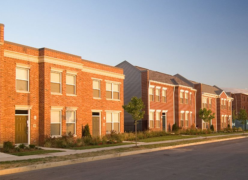 nice view of the road across from cambridge heights apartments